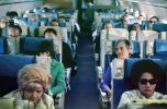 Passengers inside a cabin, April 1966, 1960s, TAIV01P03_03