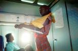 Stewardess, Flight Attendant, Cabin Crew, Safety Demonstration, Boeing 737, 30/08/1990, Hostess