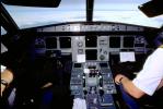 instruments, dials, avionics, levers, knobs, Airbus A320 series glass cockpit, TAIV01P11_11.0379