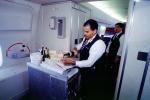 Food Cart, Flight Attendant, Cabin Crew, Wine, Champagne, drinks, alcohol, door, TAIV02P01_09