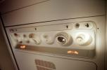 Fasten Seat Belts, ventilation, air vent, Lighting, flight attendant call button, Reading Light, TAIV02P02_05