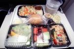 Airplane Food Tray, Dinner, Bread, Salad, Drink, Cup, TAIV02P06_05