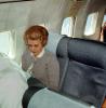 Woman, Seating, Seat, Flight, Flying, Passenger, 1950s