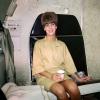 Military Ferry Flight to Vietnam, Hostess, Stewardess, Flight Attendant, Cabin Crew, 1966, 1960s