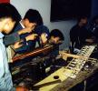 Chinese Students Building Model Airplanes, July 1973, 1970s, TAMV01P01_02