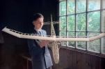 Boy and his Model Airplane, Balsa Wood, Glider, 1930's