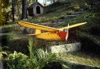 Balsa Wood airplane, backyard, TAMV01P06_17