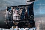 Maintenance on a Jet Engine N147UA, Boeing 747-SP21, 747SP series, JT9D, JT9D-7A, TAOV01P04_08.2046