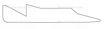 X-20 Dyna-Soar outline side view, line drawing, TARD01_131O