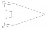 X-20 Dyna-Soar outline top view, line drawing, Delta Wing