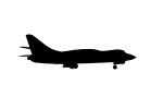 Northrop X-21A Silhouette, logo, shape