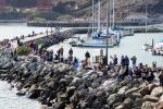 Crowds in Marin County Watching the Fleet Week air show, 2021