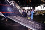 Accident Investigators Reconstructing an Aircraft, Crash Wreckage, TAWV01P07_14