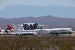 Eva Air Cargo, Tails, Aircraft waiting to be Scrapped, TAZD01_032