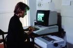 Apple II Home Computer, Woman, Hands on Keyboard, July 1982, TECV01P02_16