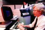 Man at Computer, Hand on Keyboard, 1980s, TECV02P09_06