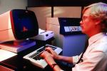 Man at Computer, Hand on Keyboard, 1980s, TECV02P09_14