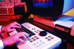 Man at Computer, Hand on Keyboard, 1980s, TECV02P10_03