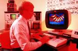 Man at Computer, Hand on Keyboard, 1980s, TECV02P10_14