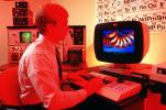 Man at Computer, Hand on Keyboard, 1980s, TECV02P10_15