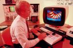 Man at Computer, Hand on Keyboard, 1980s, TECV02P10_19