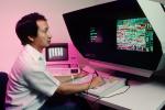 Man at Computer, 1980s, TECV02P11_18