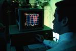 Man at Computer, 1980s, TECV02P12_18