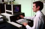 Man at Computer, Hand on Keyboard, 1980s, TECV02P13_03