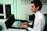 Man at Computer, Hand on Keyboard, 1980s, TECV02P13_04