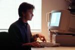 Hand on Keyboard, Apple IICI, Apple-Macintosh, 1994