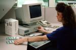Woman at Computer, Monitor, female, TECV03P06_14