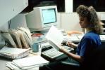 Woman at Computer, Monitor, female, TECV03P07_03