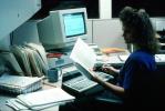 Woman at Computer, Monitor, female, TECV03P07_04
