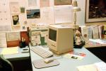 Mac Classic, Apple-Macintosh, office, keyboard, Apple Computer, TECV03P08_05
