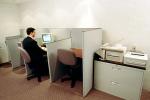 Office, cubicles, Man with Desktop Computer, TECV03P09_06