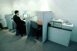 Office, cubicles, Man with Desktop Computer, TECV03P09_08