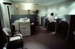 Office, cubicles, Man with Desktop Computer, Hotel Workstations