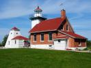 Sherwood Point Light House, Sturgeon Bay, Door County, Green Bay Peninsula, Wisconsin, Lake Michigan, Great Lake, TLHD01_071