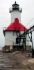 Saint Joseph North Pier Lights Lighthouse, Lake Michigan, Great Lakes, Panorama, TLHD01_105