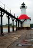 Saint Joseph North Pier Lights Lighthouse, Lake Michigan, Great Lakes, TLHD01_108B