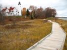 Point Iroquois Lighthouse, Michigan, Lake Superior, Great Lakes, TLHD01_234