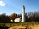 Sturgeon Point Lighthouse, Michigan, Lake Huron, Great Lakes, Paintography
