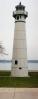 Peche Island Lighthouse, Marine City, Saint Clair River, Great Lakes, Panorama
