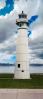 Peche Island Lighthouse, Marine City, Saint Clair River, Great Lakes, Panorama
