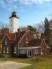 Presque Isle Lighthouse, Pennsylvania, Lake Erie, Great Lakes, TLHD02_109