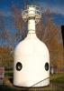 Bottle-necked beacon pier light, at Dunkirk Lighthouse, Dunkirk, Lake Erie, New York, Great Lakes