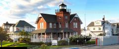 Sea Girt Lighthouse, New Jersey, Atlantic Coast, East Coast, Eastern Seaboard, Atlantic Ocean, Panorama