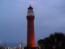 Saint Johns River Lighthouse, Naval Station Mayport, Florida, Atlantic Coast, East Coast, Eastern Seaboard, Atlantic Ocean, Twilight, Dusk, Dawn, TLHD03_062