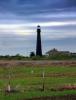 Bolivar Point Lighthouse, Port Bolivar, Galveston Bay, Texas, Gulf Coast