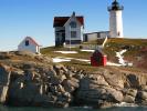 Cape Neddick Lighthouse, Maine, Atlantic Ocean, Eastern Seaboard, East Coast